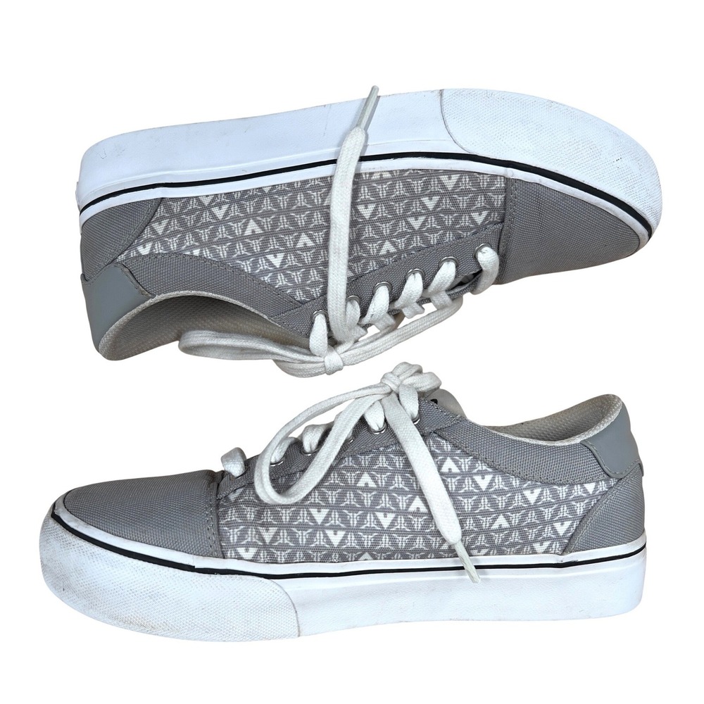 Airwalk Mens Womens Grey Geometric‎ Lace Up Casual Sneakers Shoes 8